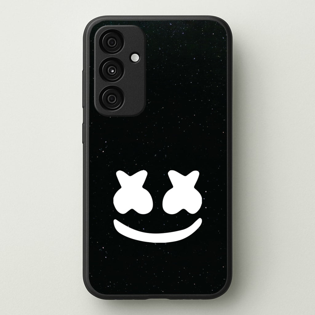 Black And White Helmet In Space - Marshmello Phone Case for Galaxy A55