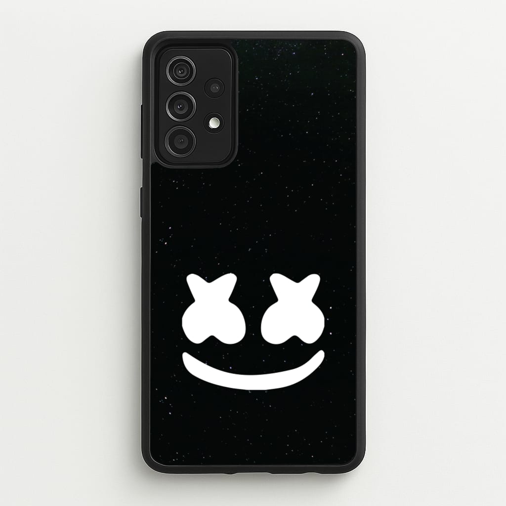 Black And White Helmet In Space - Marshmello Phone Case for Galaxy A52 / A52s