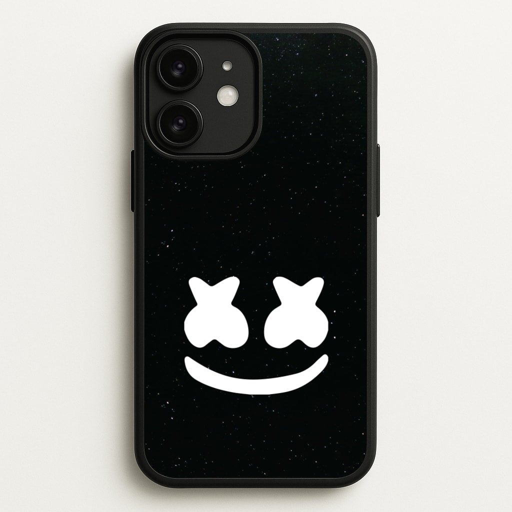 Black And White Helmet In Space - Marshmello Phone Case for iPhone 11