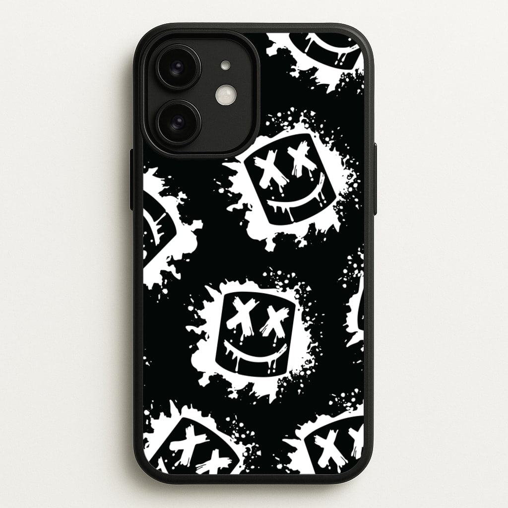 Black And White Helmet DJ Pattern - Marshmello Phone Case for iPhone 11