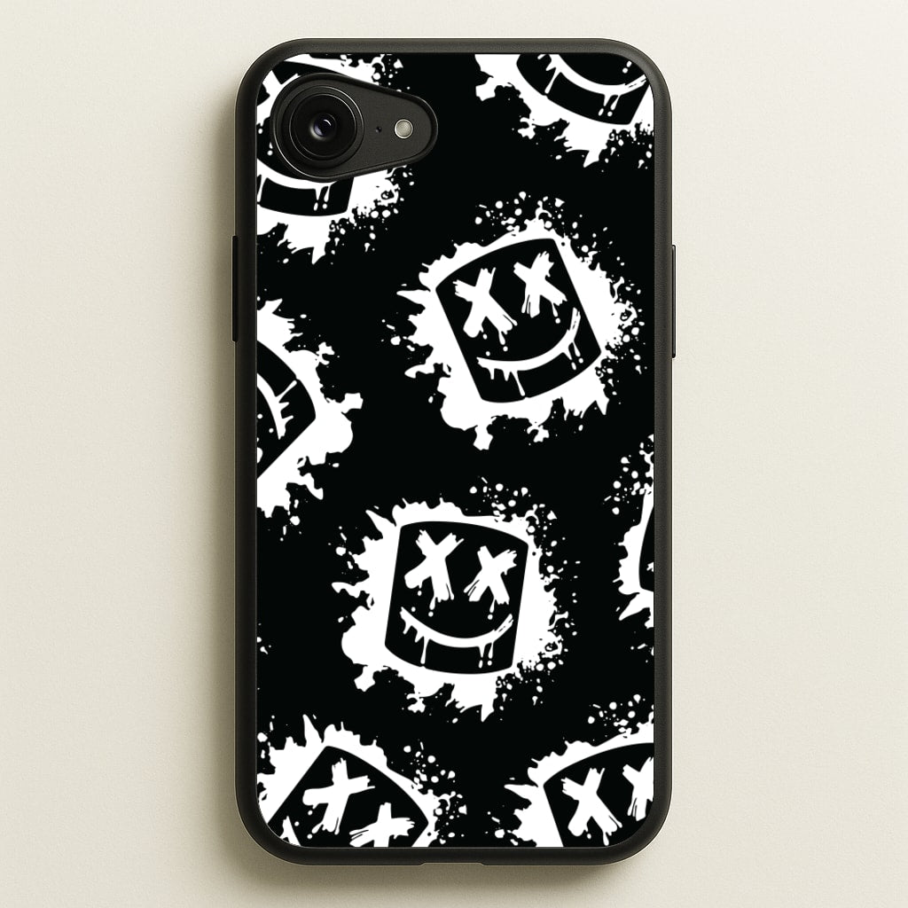 Black And White Helmet DJ Pattern - Marshmello Phone Case for iPhone 16e