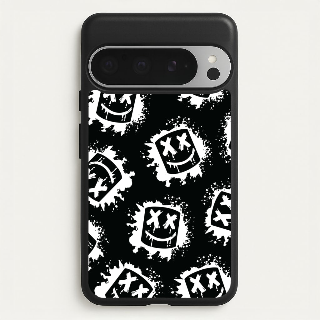Black And White Helmet DJ Pattern - Marshmello Phone Case for Google Pixel 9 Pro XL