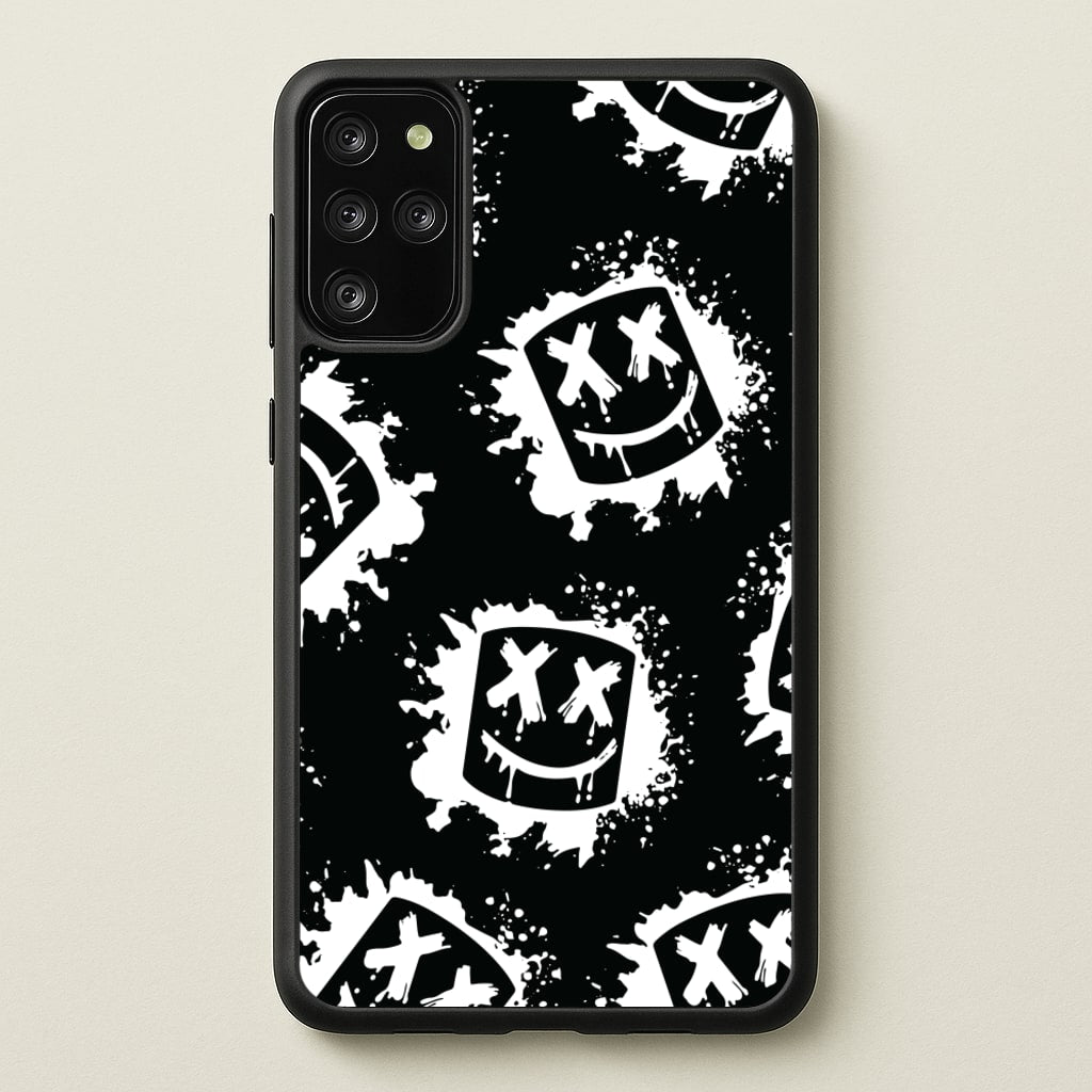 Black And White Helmet DJ Pattern - Marshmello Phone Case for Galaxy S20 Plus