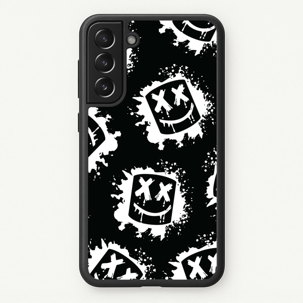 Black And White Helmet DJ Pattern - Marshmello Phone Case for Galaxy S21FE