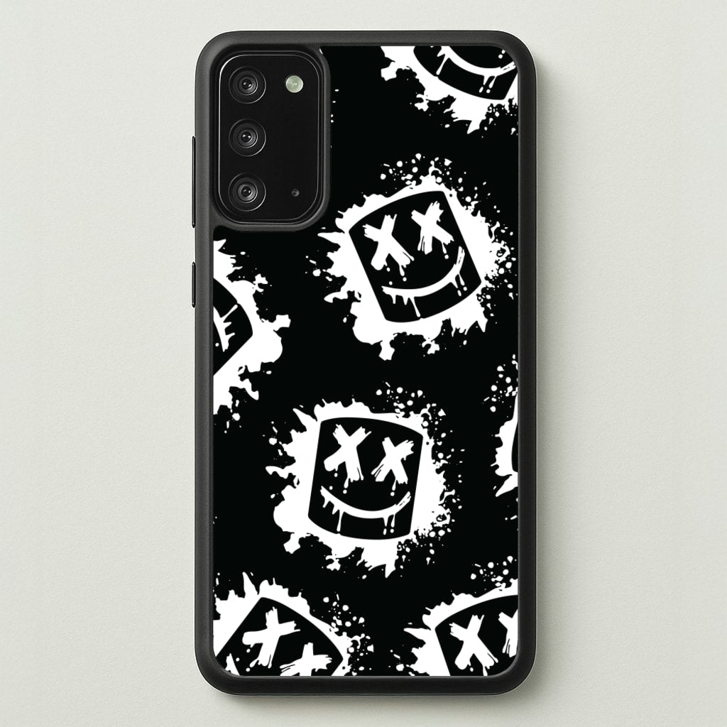 Black And White Helmet DJ Pattern - Marshmello Phone Case for Galaxy Note 20