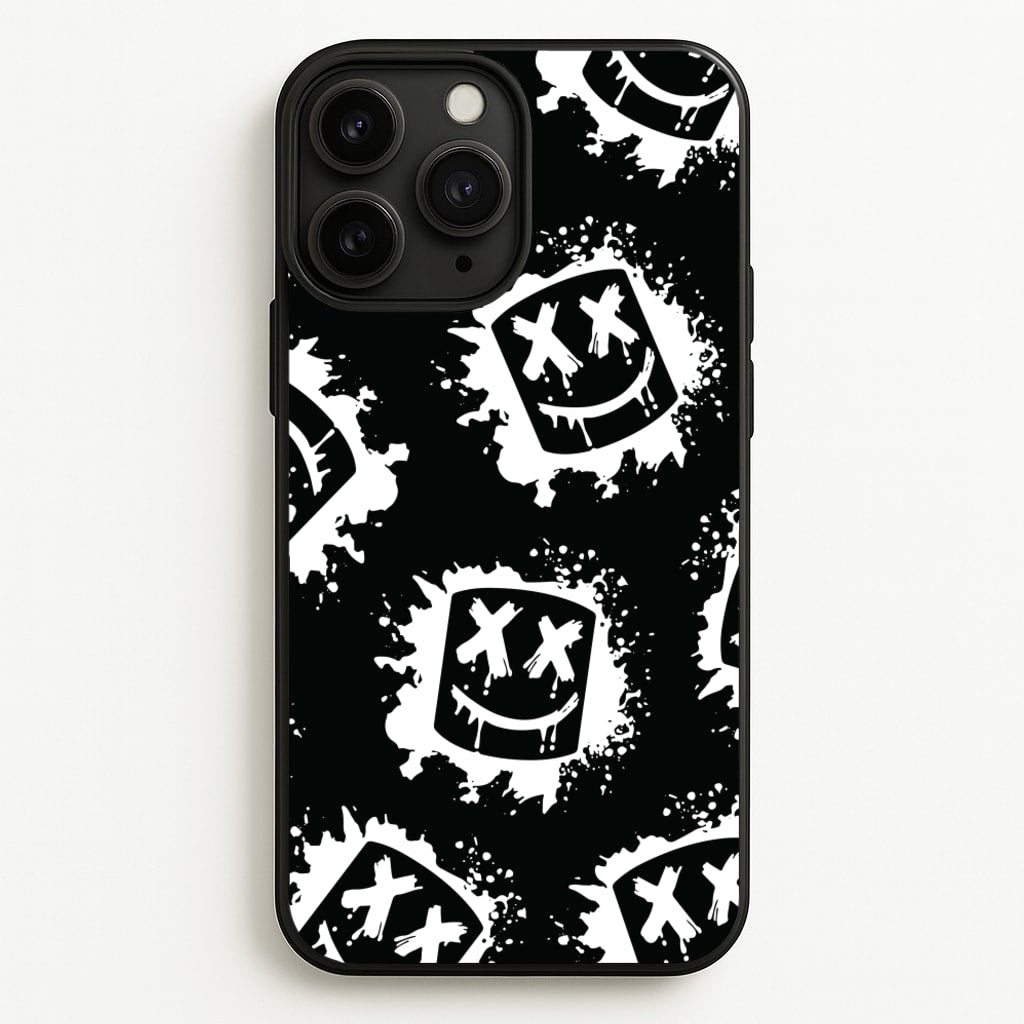 Black And White Helmet DJ Pattern - Marshmello Phone Case for iPhone 11 Pro Max