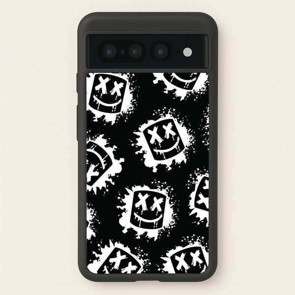 Black And White Helmet DJ Pattern - Marshmello Phone Case for Google Pixel 7 Pro