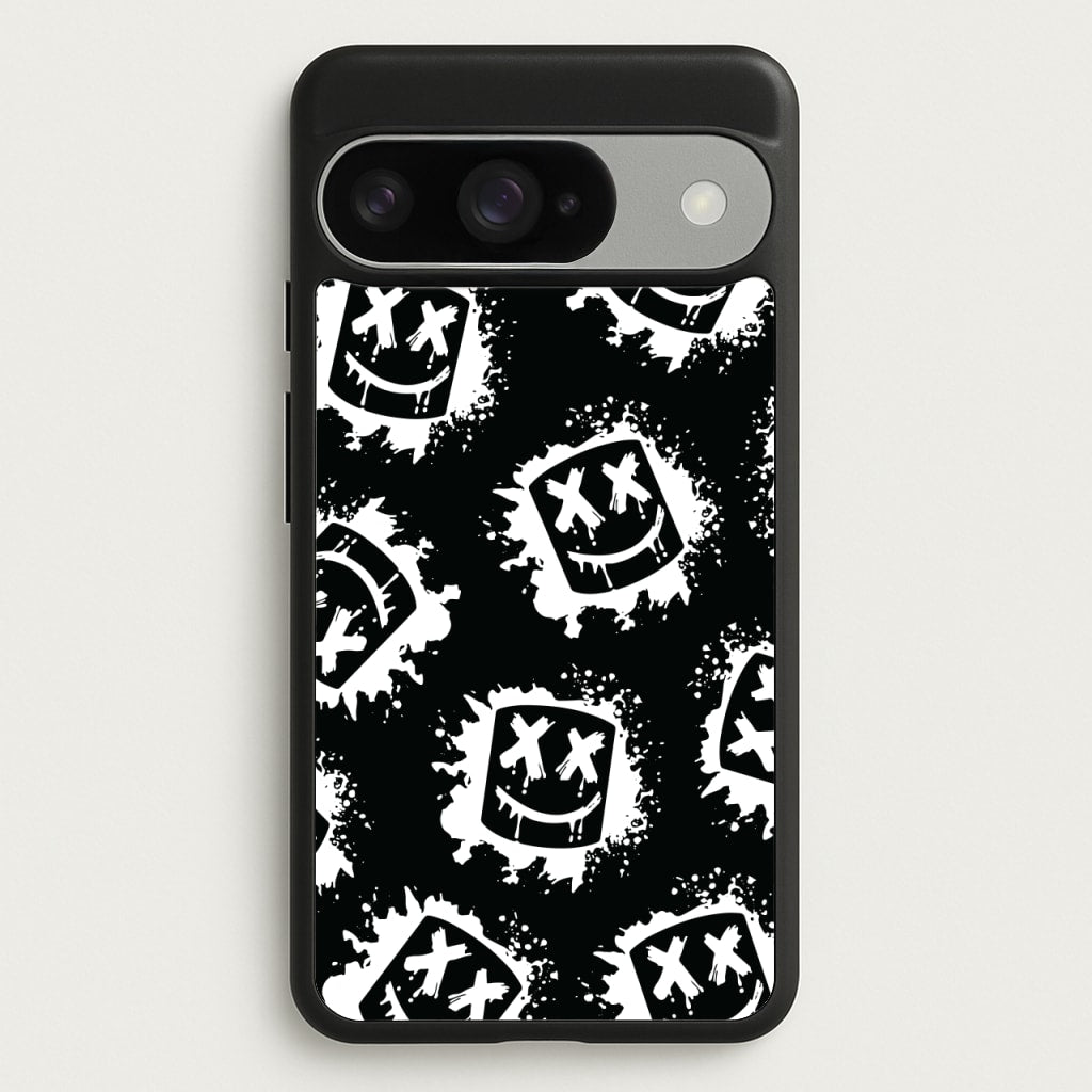 Black And White Helmet DJ Pattern Phone Case for Google Pixel 10 / 10 Pro