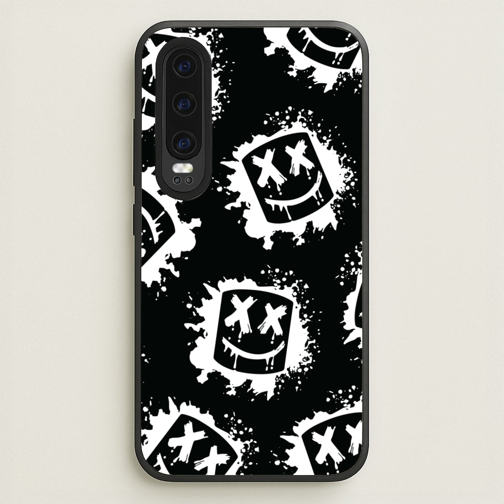 Black And White Helmet DJ Pattern - Marshmello Phone Case for Huawei P30
