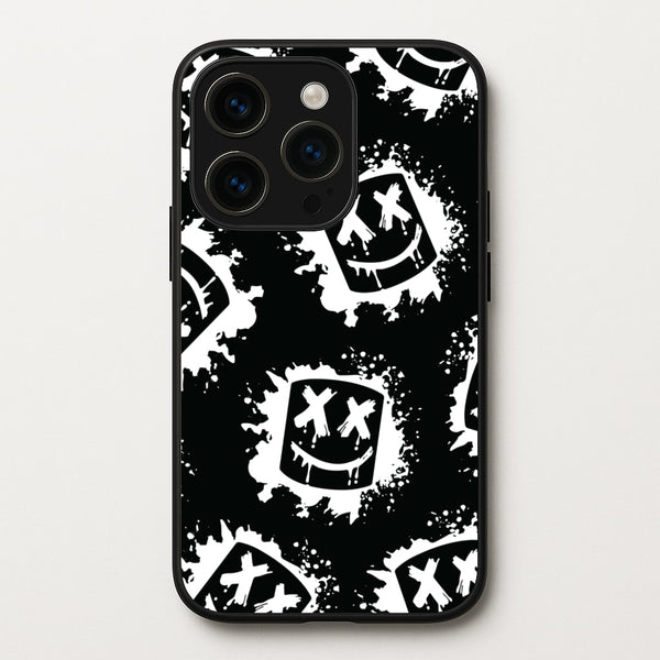 Black And White Helmet DJ Pattern - Marshmello Phone Case for iPhone 14 Pro Max
