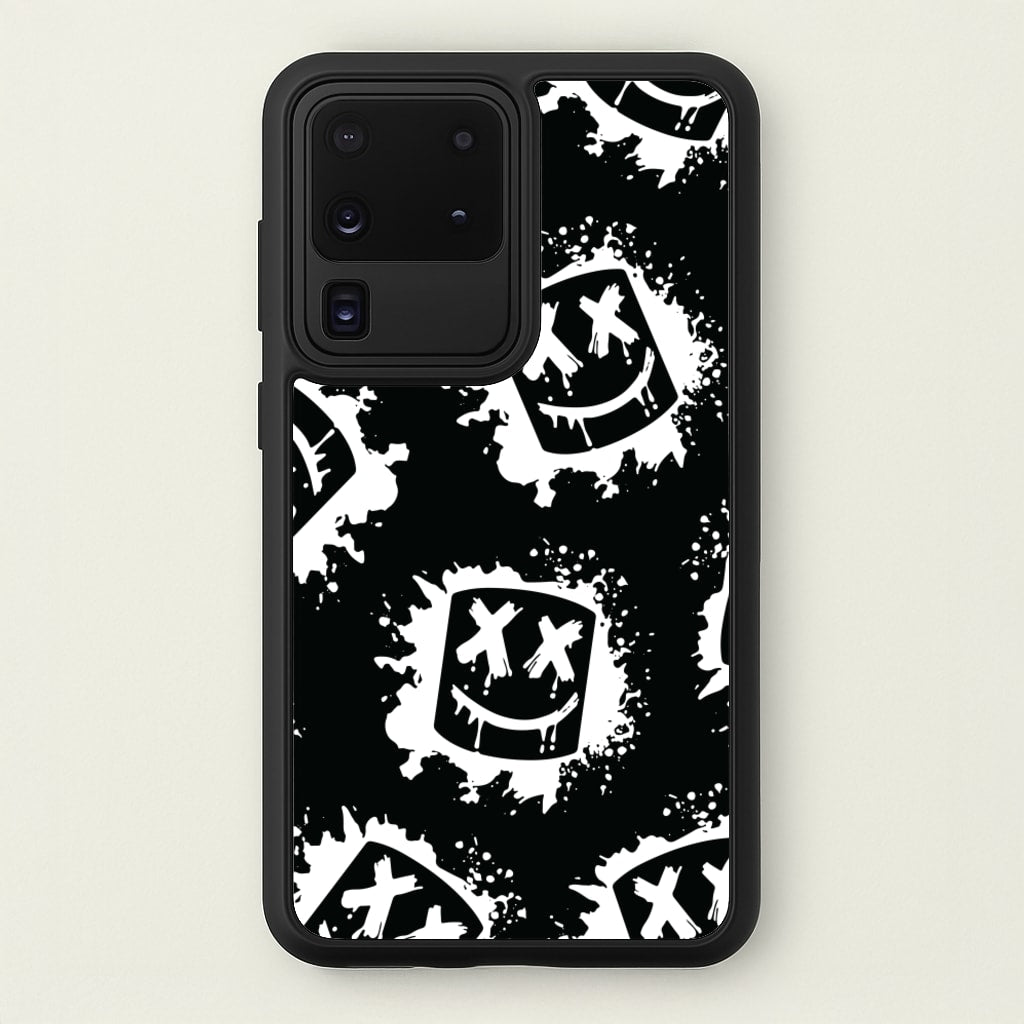Black And White Helmet DJ Pattern - Marshmello Phone Case for Galaxy S20 Ultra