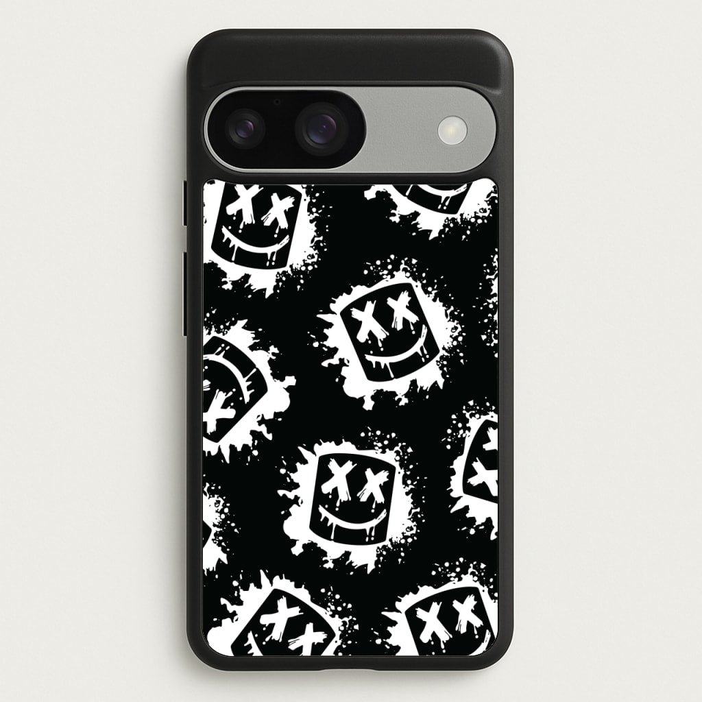 Black And White Helmet DJ Pattern - Marshmello Phone Case for Google Pixel 9 / 9 Pro