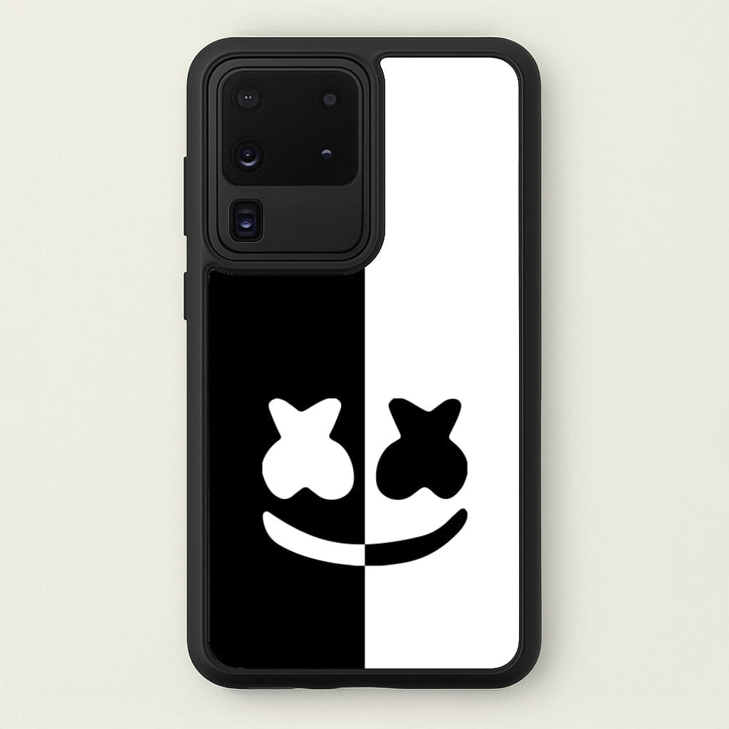 Dual Sides Helmet DJ - Marshmello Phone Case for Galaxy S20 Ultra
