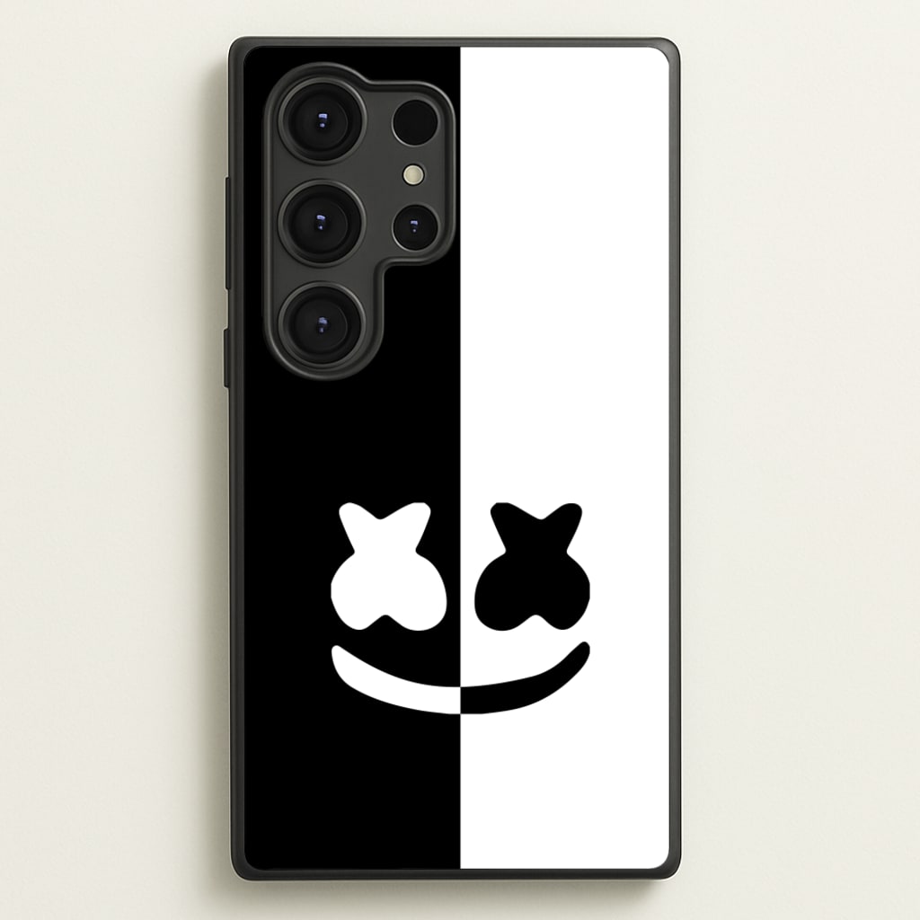 Dual Sides Helmet DJ - Marshmello Phone Case for Galaxy S25 Ultra