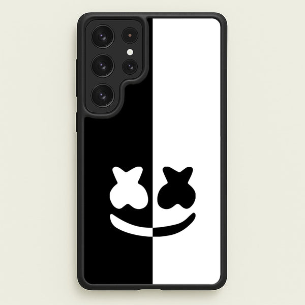 Dual Sides Helmet DJ - Marshmello Phone Case for Galaxy S23 Ultra