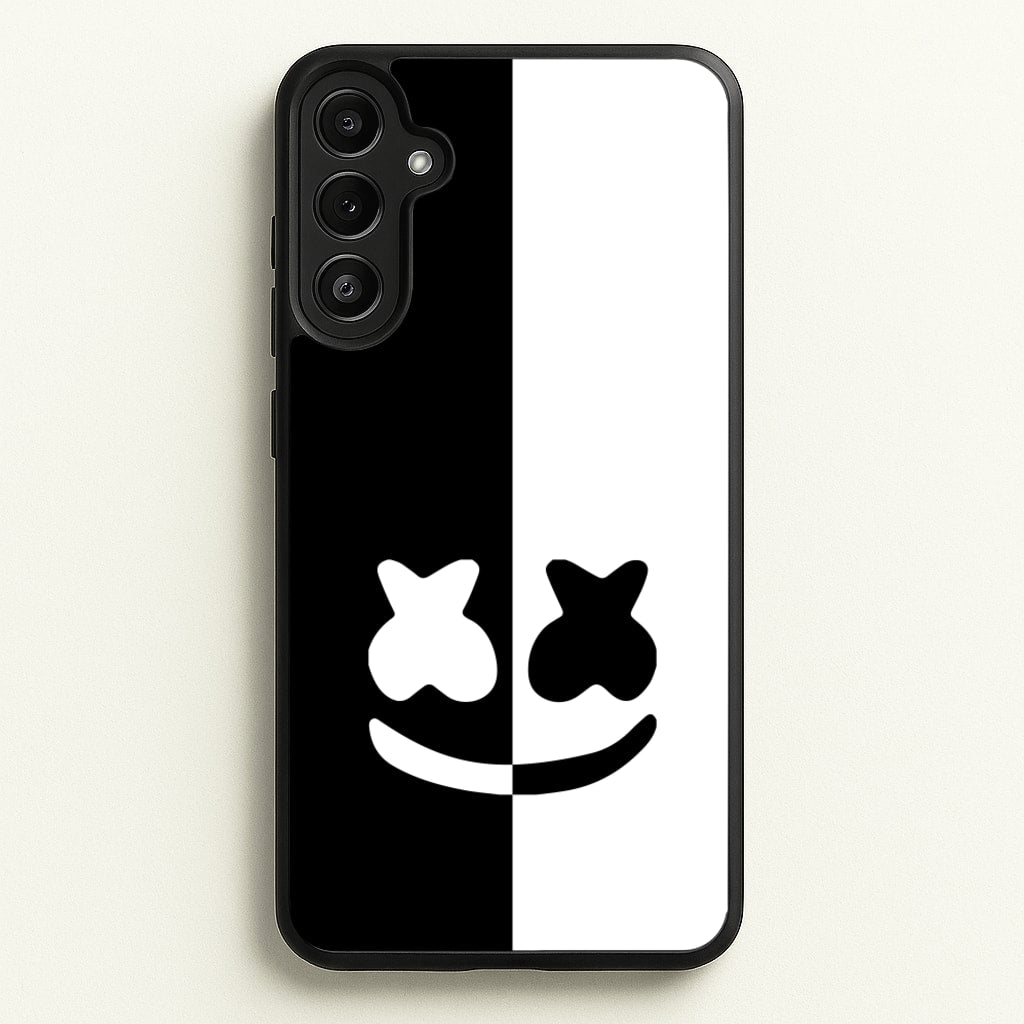 Dual Sides Helmet DJ - Marshmello Phone Case for Galaxy A34