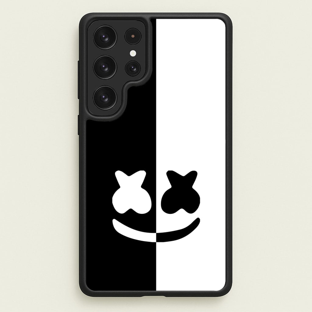Dual Sides Helmet DJ - Marshmello Phone Case for Galaxy S22 Ultra