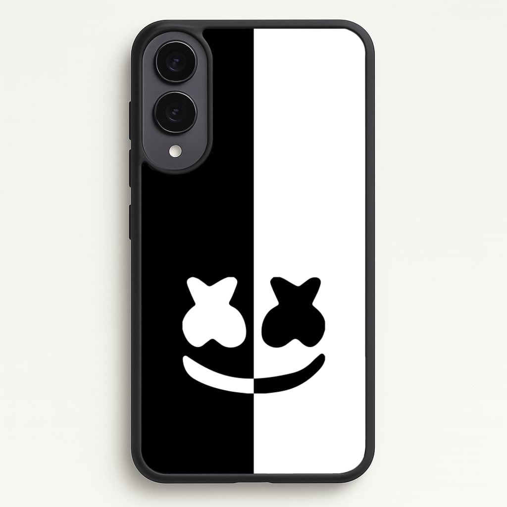 Dual Sides Helmet DJ - Marshmello Phone Case for Galaxy S25 Edge