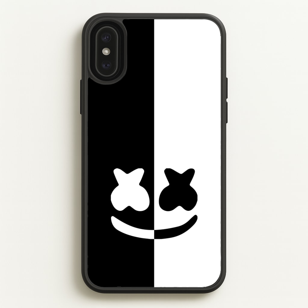 Dual Sides Helmet DJ - Marshmello Phone Case for iPhone XS Max