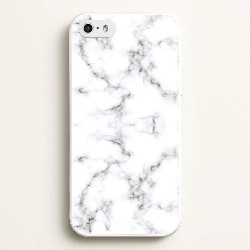 White Marbled - Marble Phone Case for iPhone 5 / 5s / SE 2016
