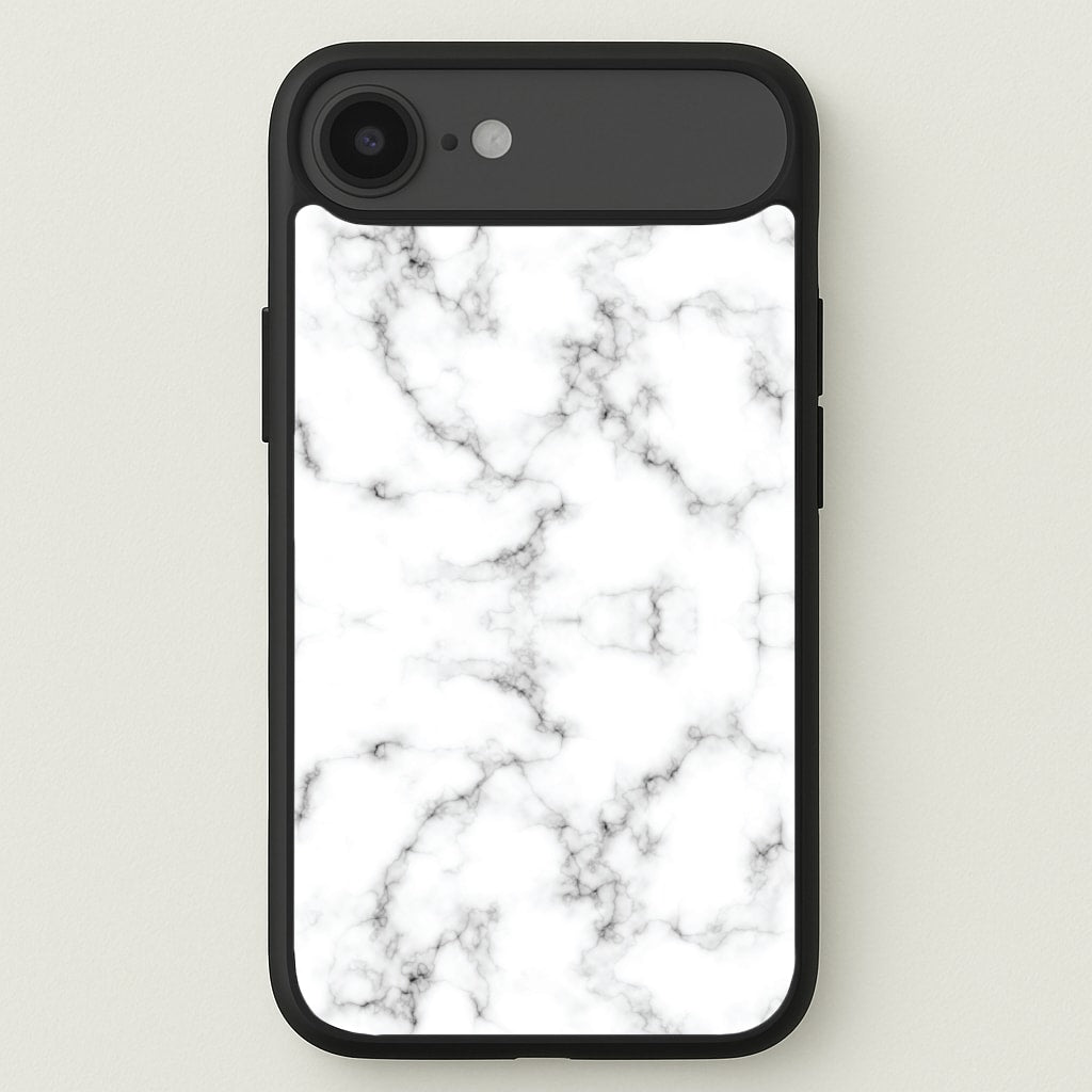 White Marbled Phone Case for iPhone 17 Air