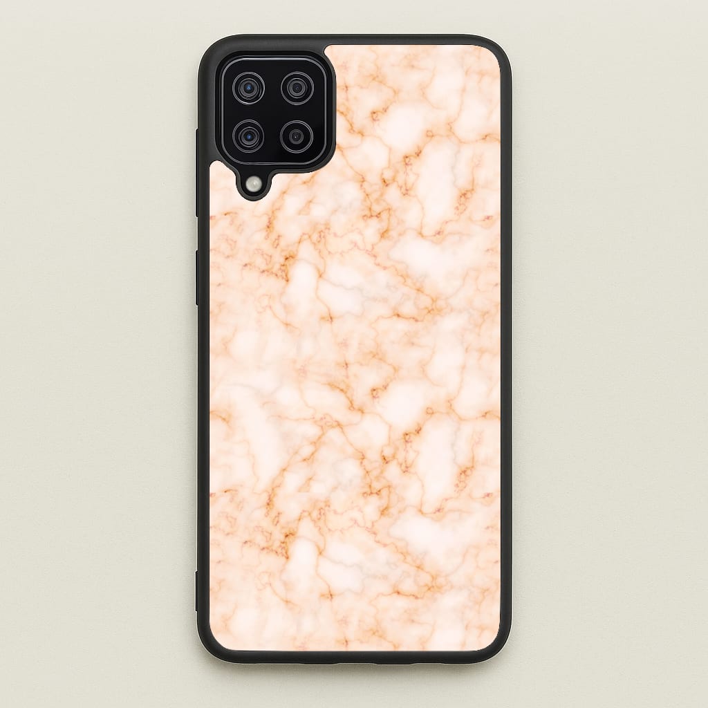 Rose Gold Marble - Marble Phone Case for Galaxy A12