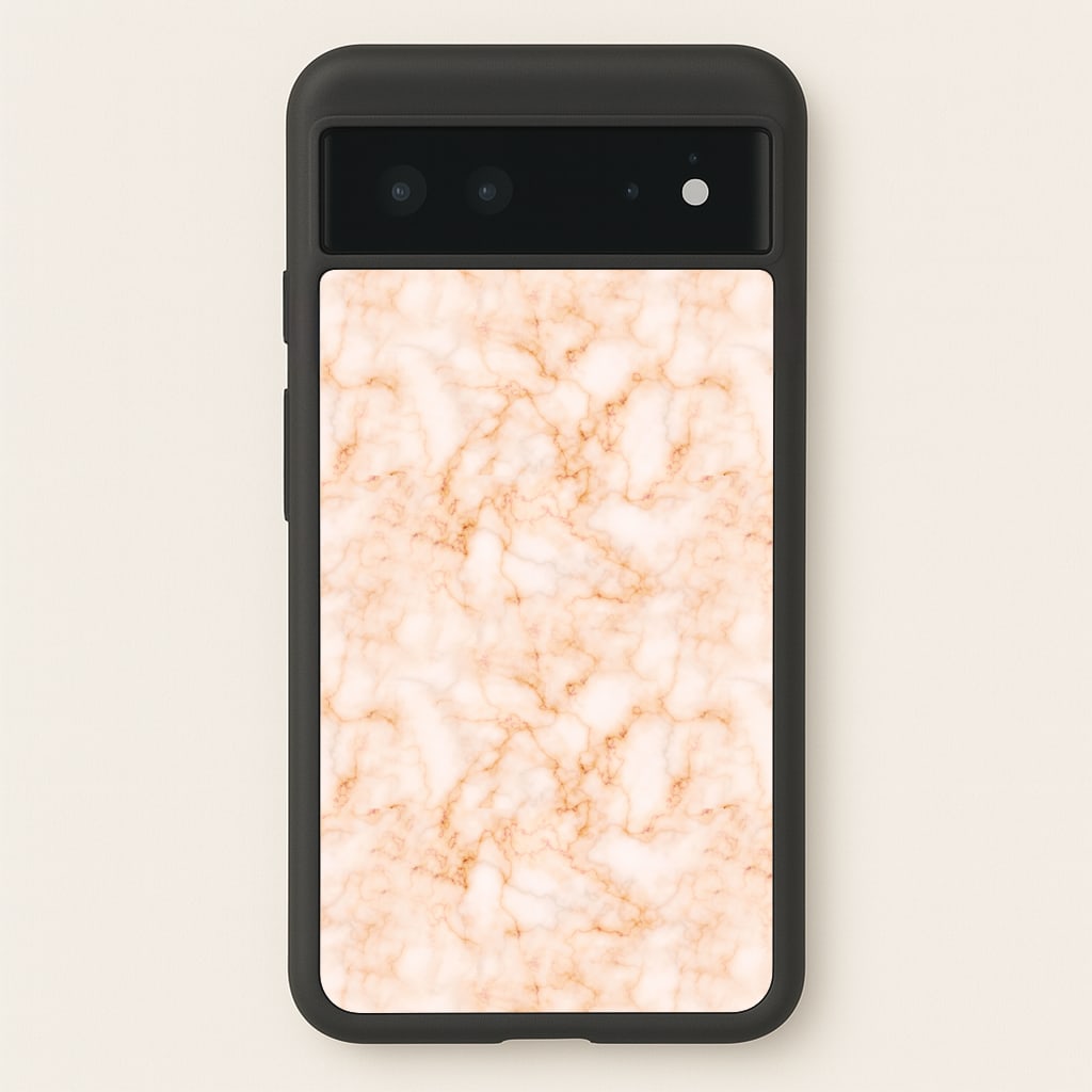Rose Gold Marble - Marble Phone Case for Google Pixel 6