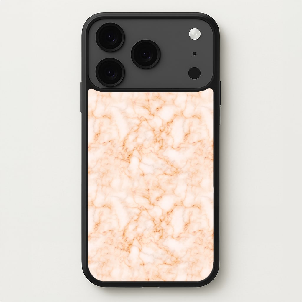 Rose Gold Marble Phone Case for iPhone 17 Pro