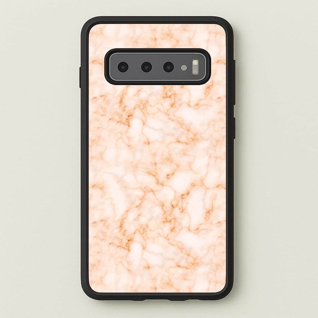 Rose Gold Marble - Marble Phone Case for Galaxy S10 Plus