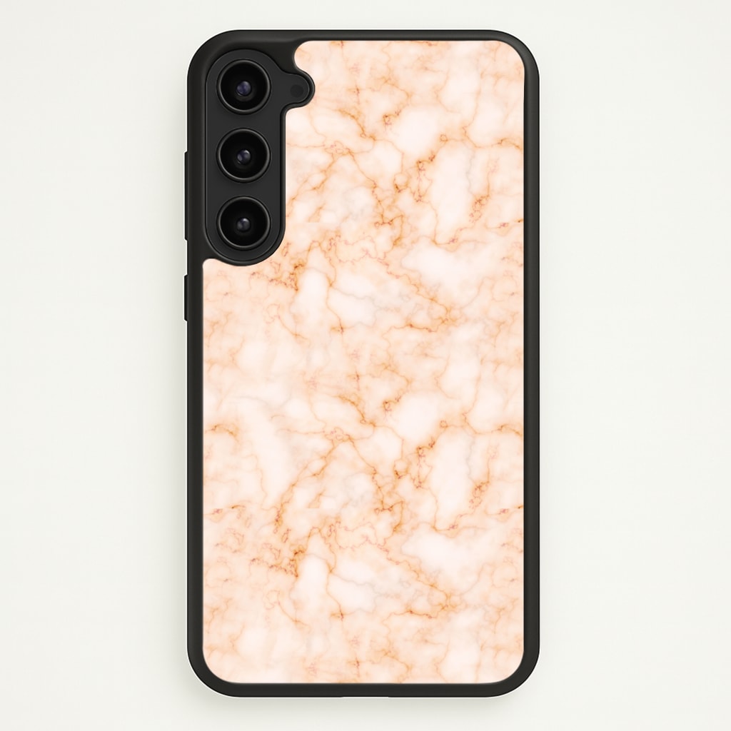 Rose Gold Marble - Marble Phone Case for Galaxy S23 Plus