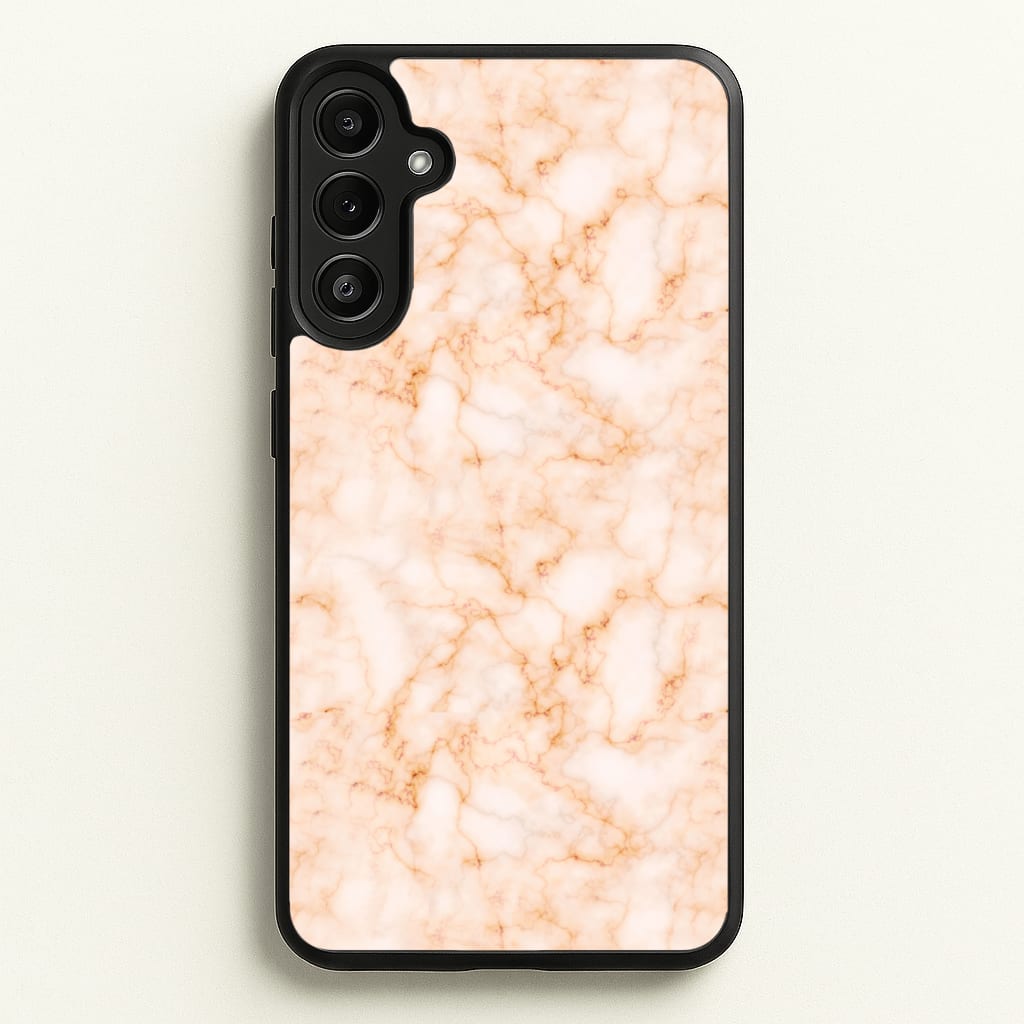 Rose Gold Marble - Marble Phone Case for Galaxy A34