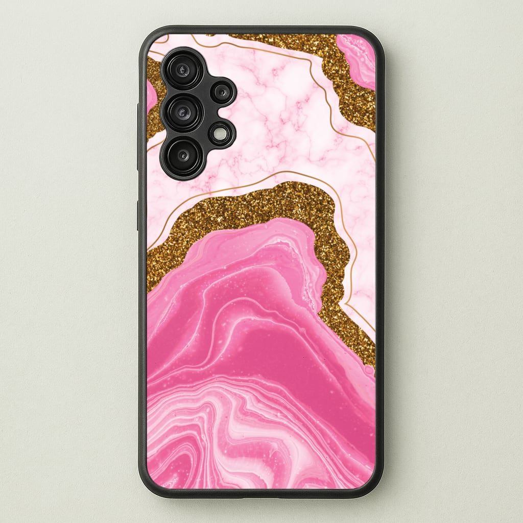 Marble Rock Veins And Glitter - Marble Phone Case for Galaxy A13
