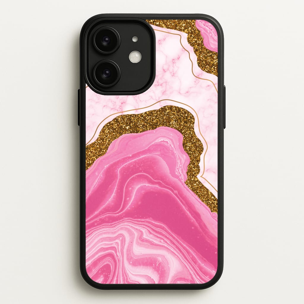 Marble Rock Veins And Glitter - Marble Phone Case for iPhone 11