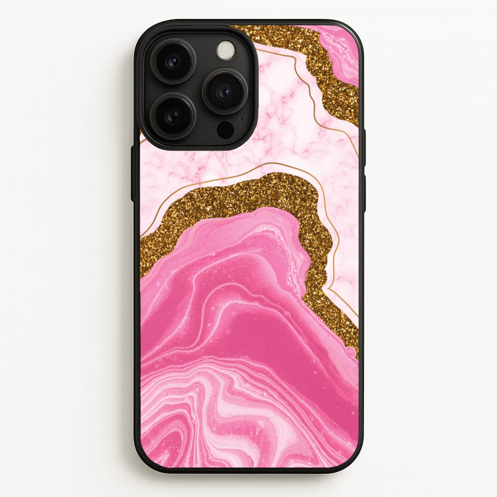 Marble Rock Veins And Glitter - Marble Phone Case for iPhone 13 Pro Max