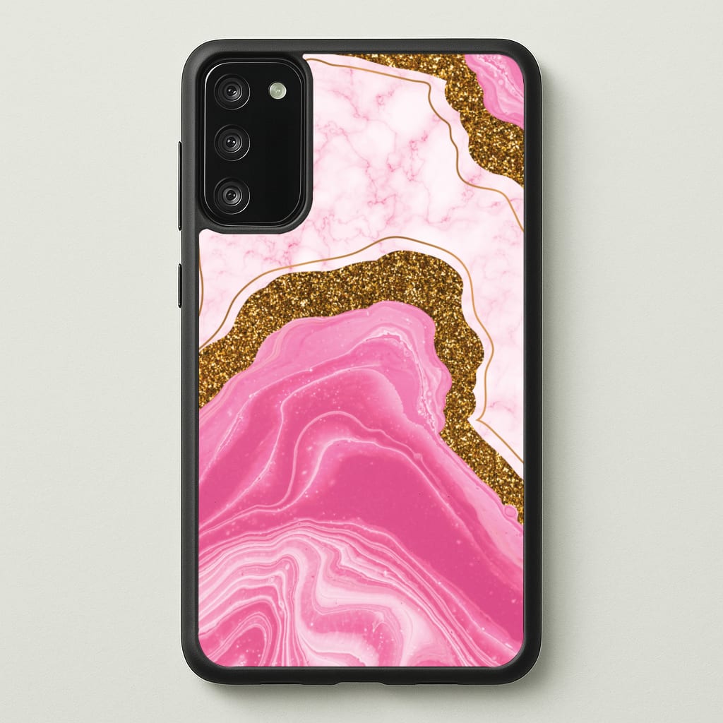 Marble Rock Veins And Glitter - Marble Phone Case for Galaxy S20