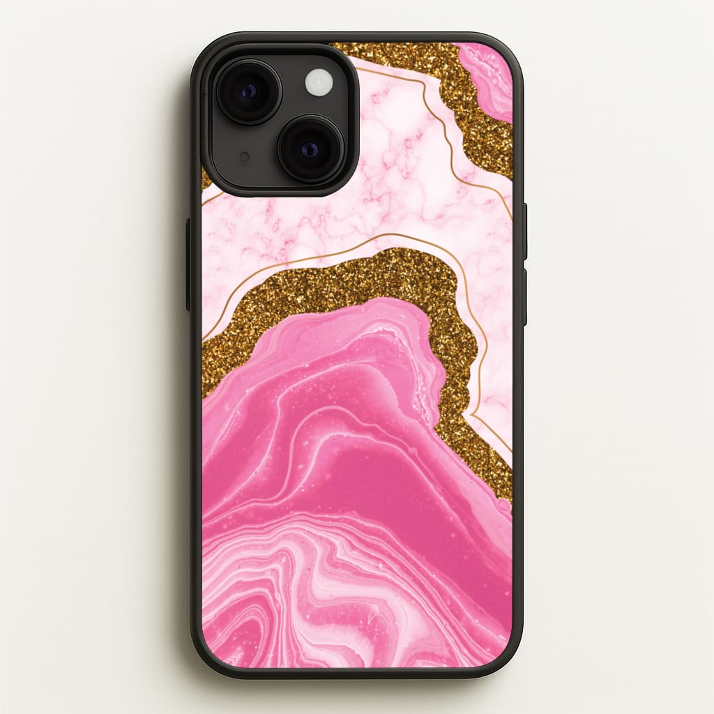 Marble Rock Veins And Glitter - Marble Phone Case for iPhone 13