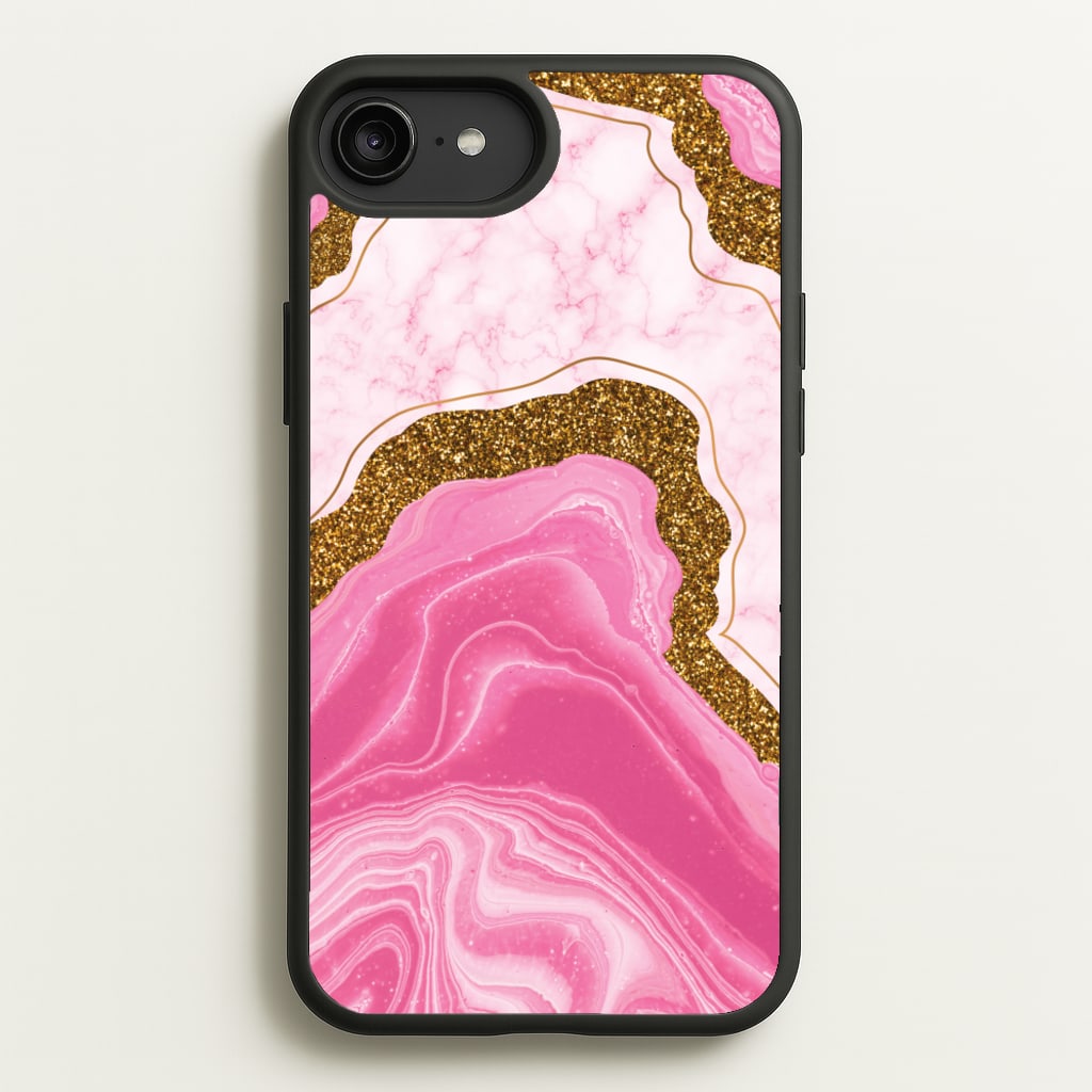 Marble Rock Veins And Glitter - Marble Phone Case for iPhone 6 Plus / 7 Plus / 8 Plus