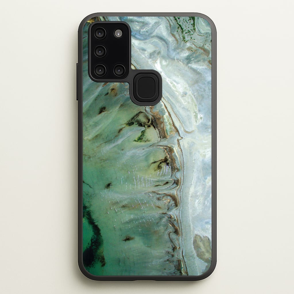 Emerald Marble - Marble Phone Case for Galaxy A21s