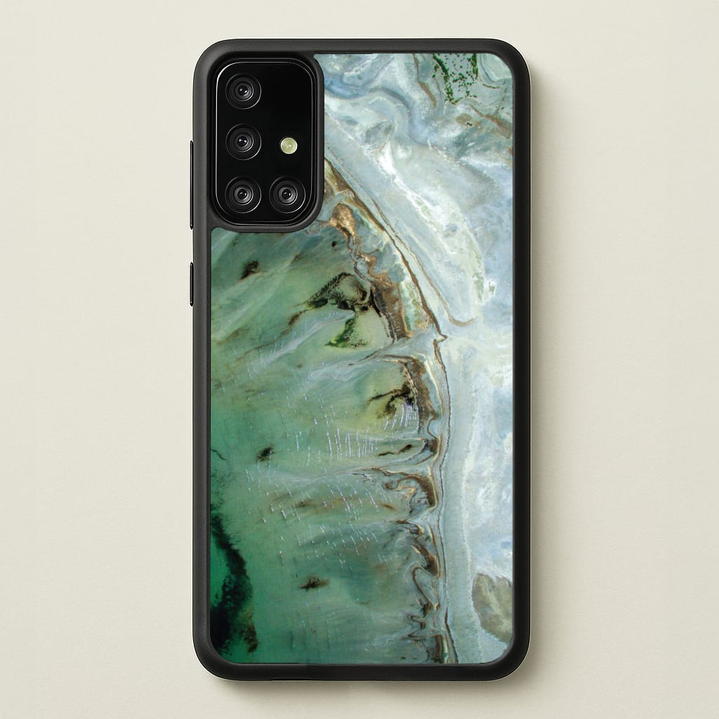 Emerald Marble - Marble Phone Case for Galaxy A71