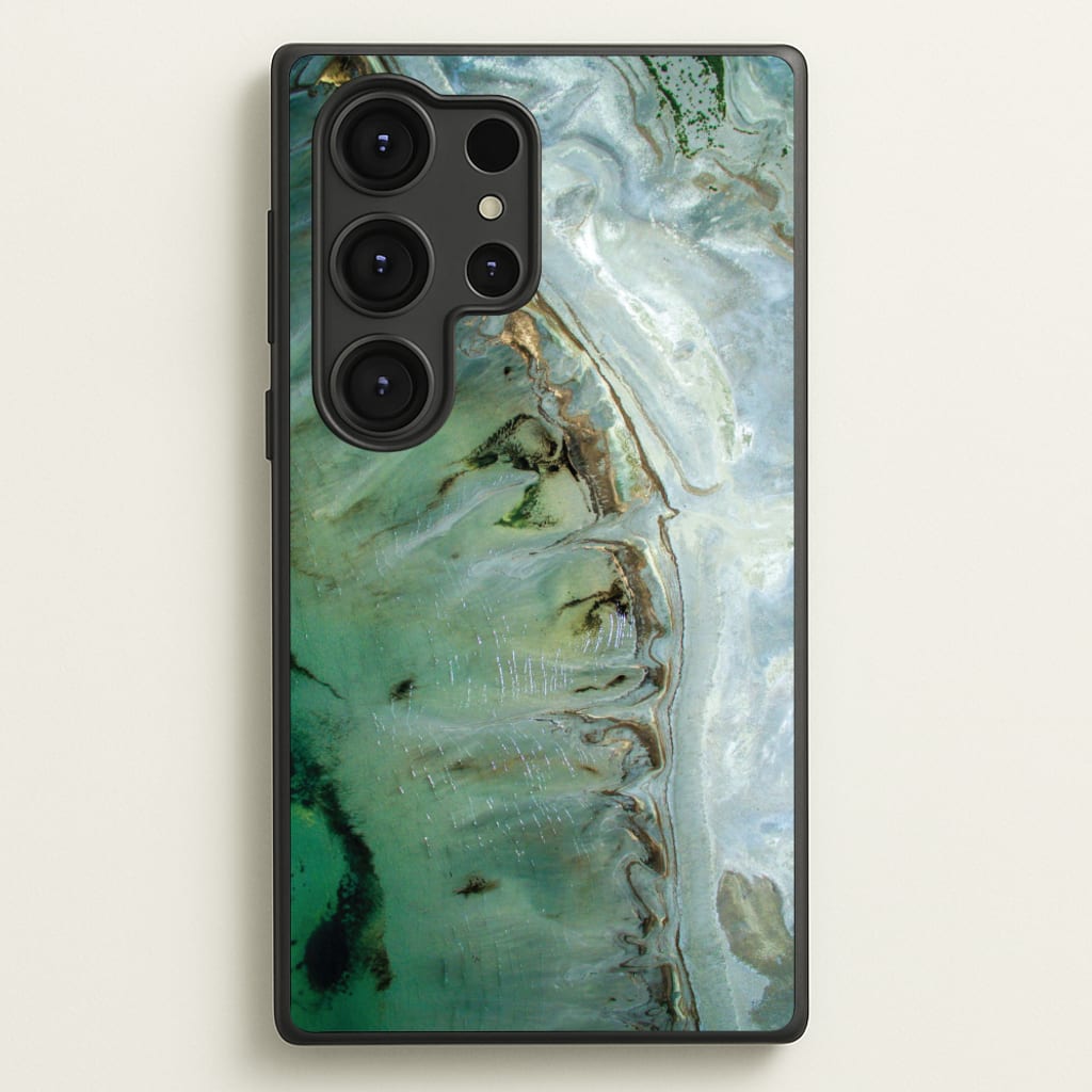 Emerald Marble - Marble Phone Case for Galaxy S25 Ultra