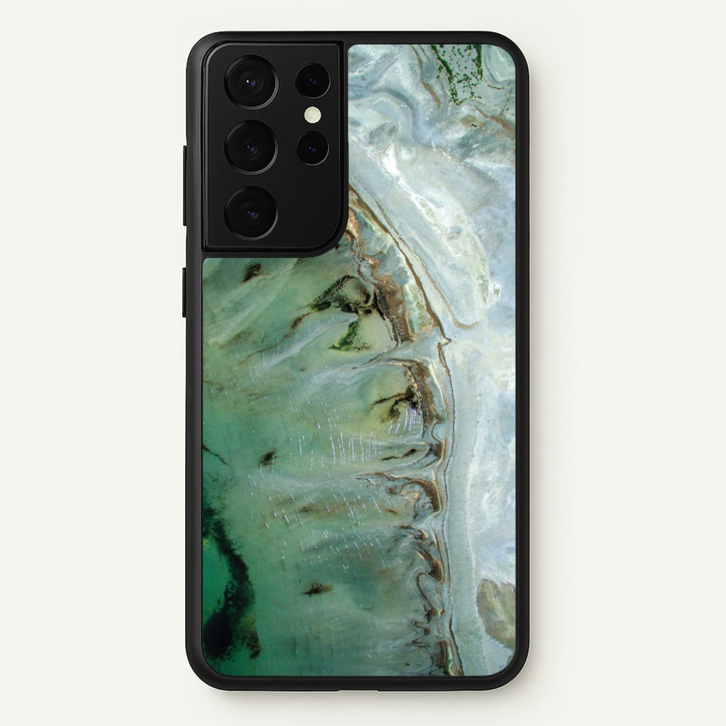 Emerald Marble - Marble Phone Case for Galaxy S21 Ultra