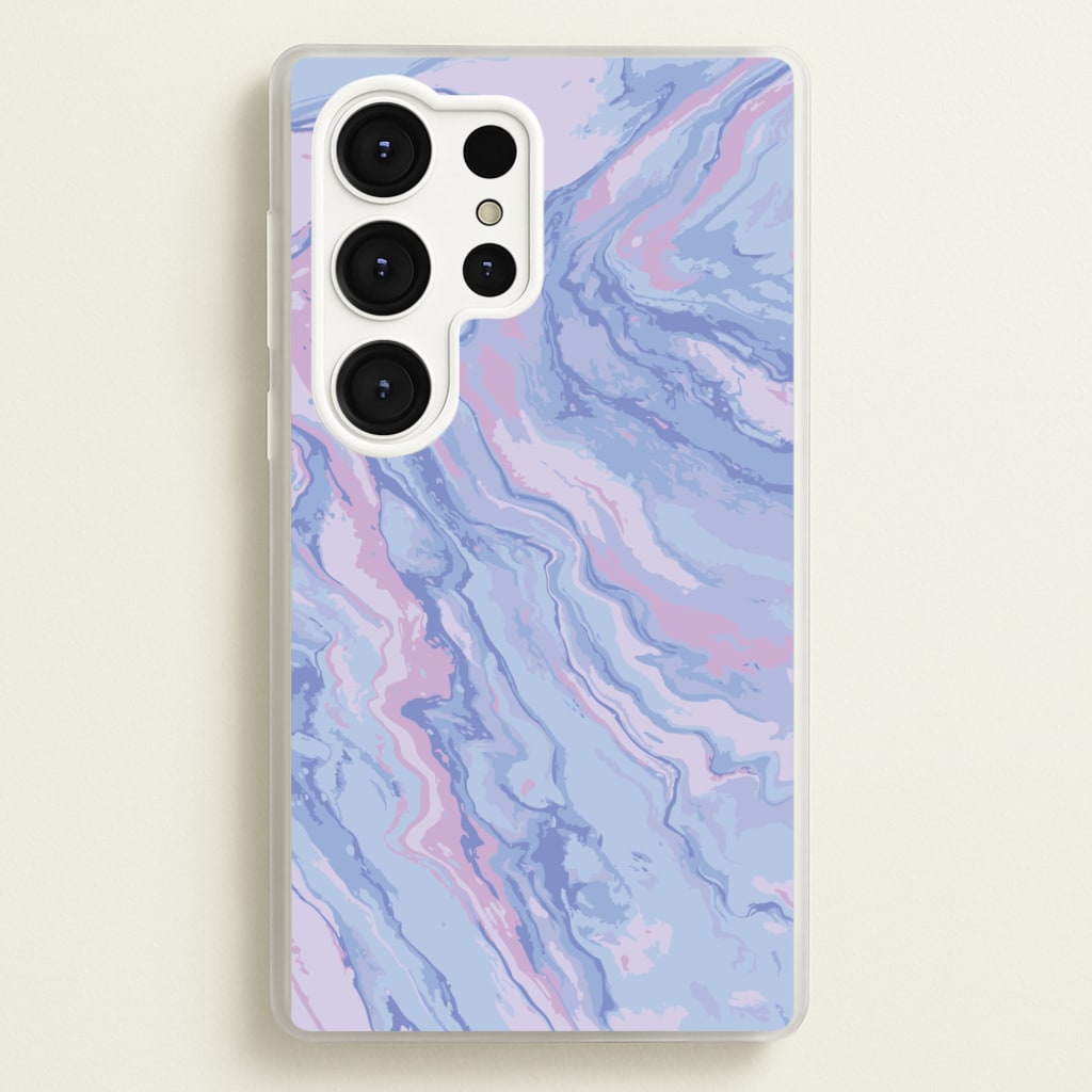 Purple Cloudy Marble - Marble Phone Case for Galaxy S25 Ultra