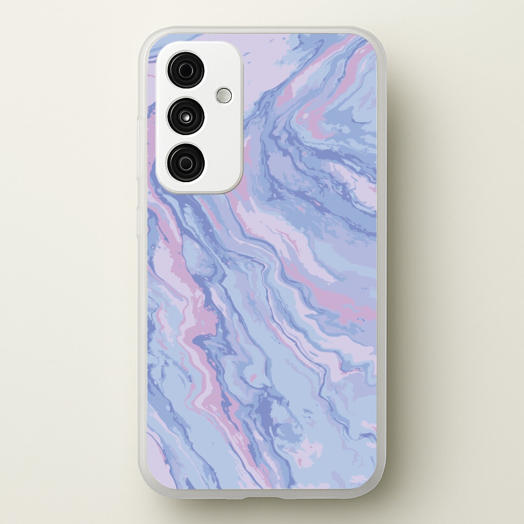 Purple Cloudy Marble - Marble Phone Case for Galaxy A55