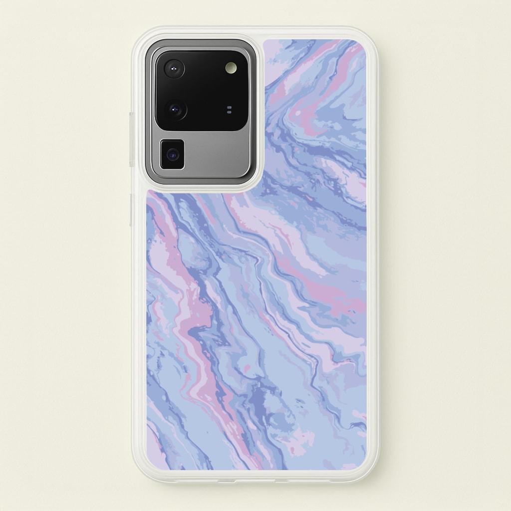 Purple Cloudy Marble - Marble Phone Case for Galaxy S20 Ultra