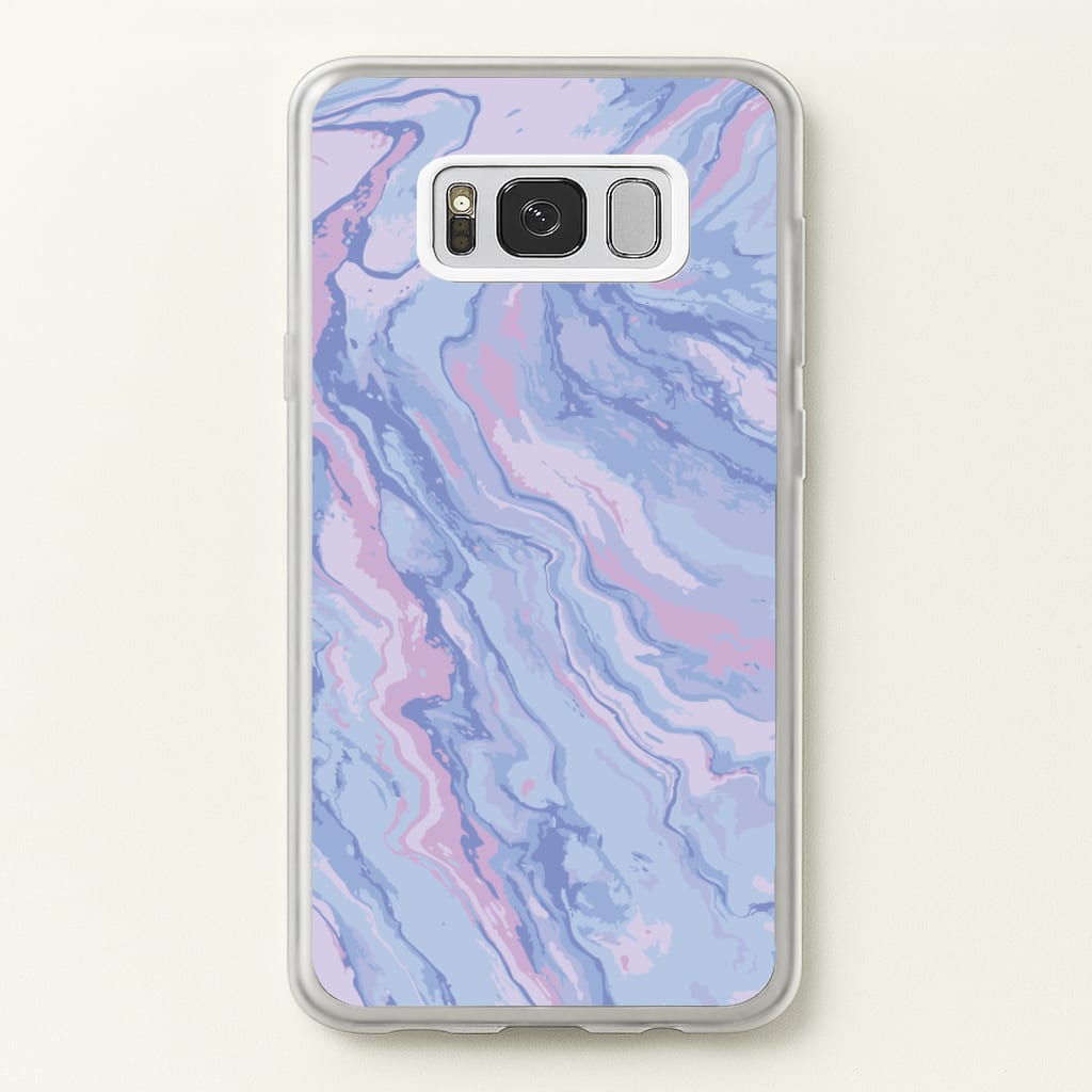 Purple Cloudy Marble - Marble Phone Case for Galaxy S8