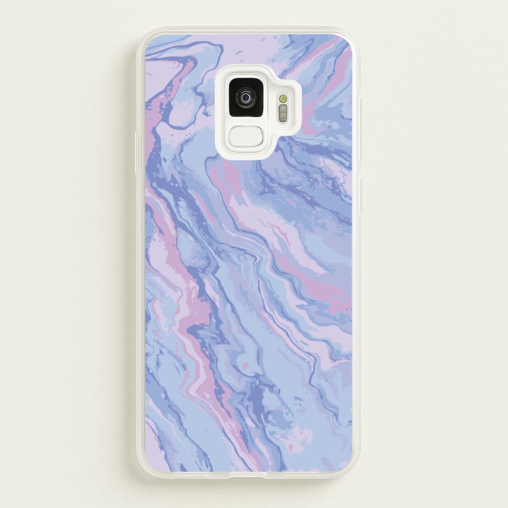 Purple Cloudy Marble - Marble Phone Case for Galaxy S9