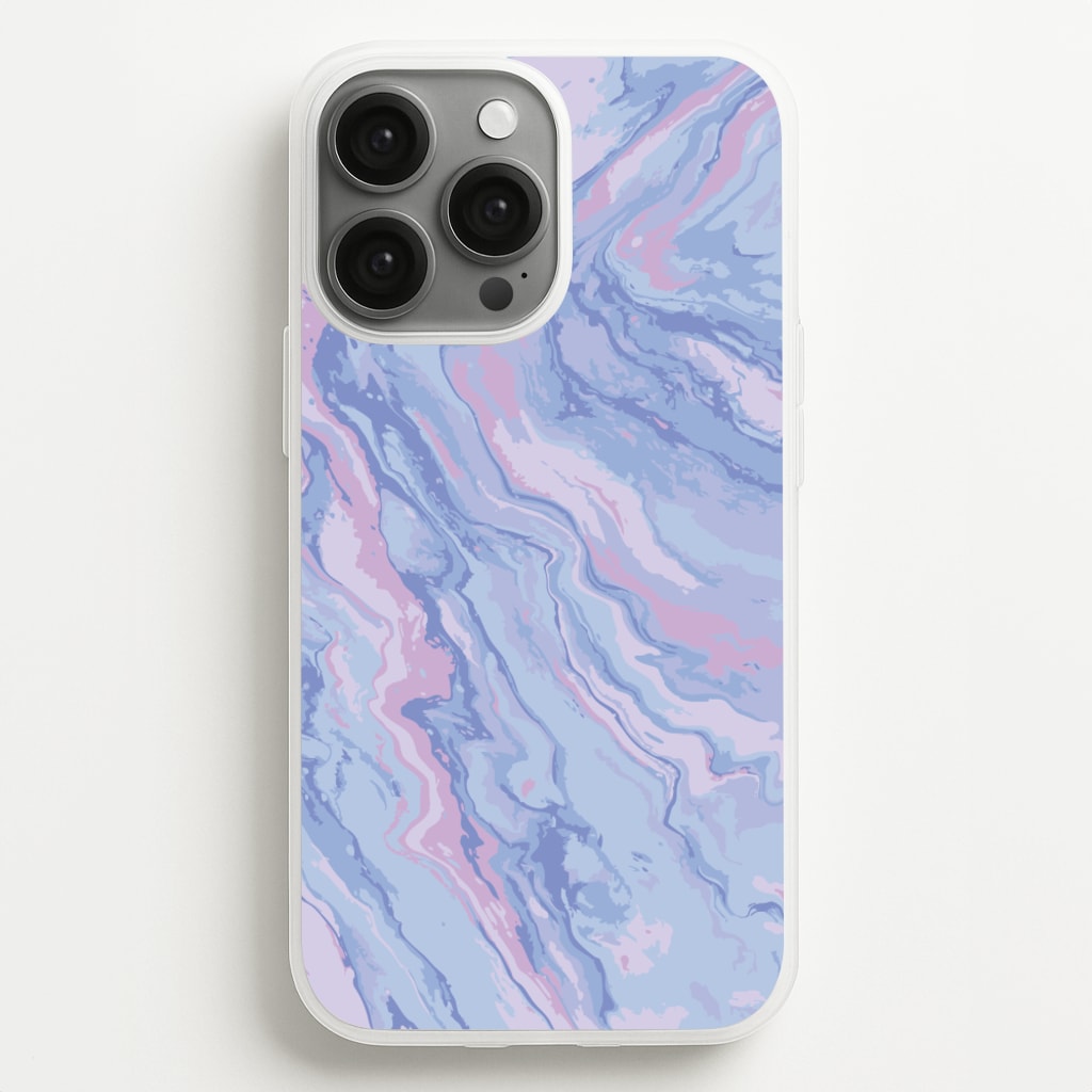 Purple Cloudy Marble - Marble Phone Case for iPhone 13 Pro Max
