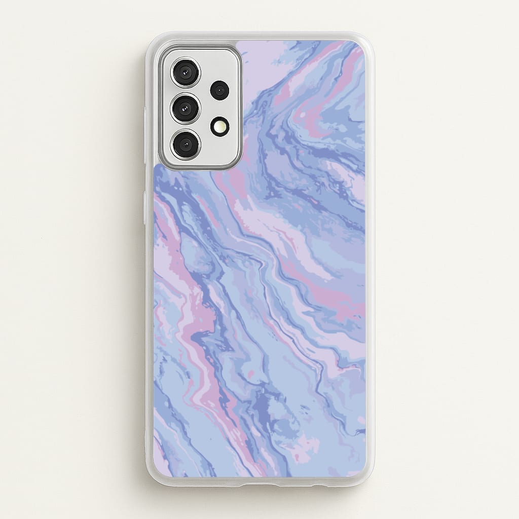 Purple Cloudy Marble - Marble Phone Case for Galaxy A52 / A52s