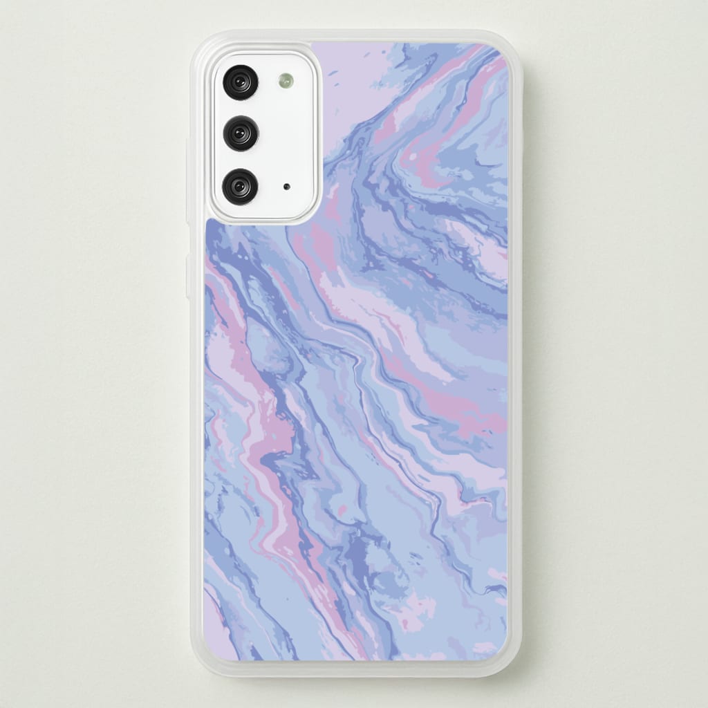 Purple Cloudy Marble - Marble Phone Case for Galaxy Note 20