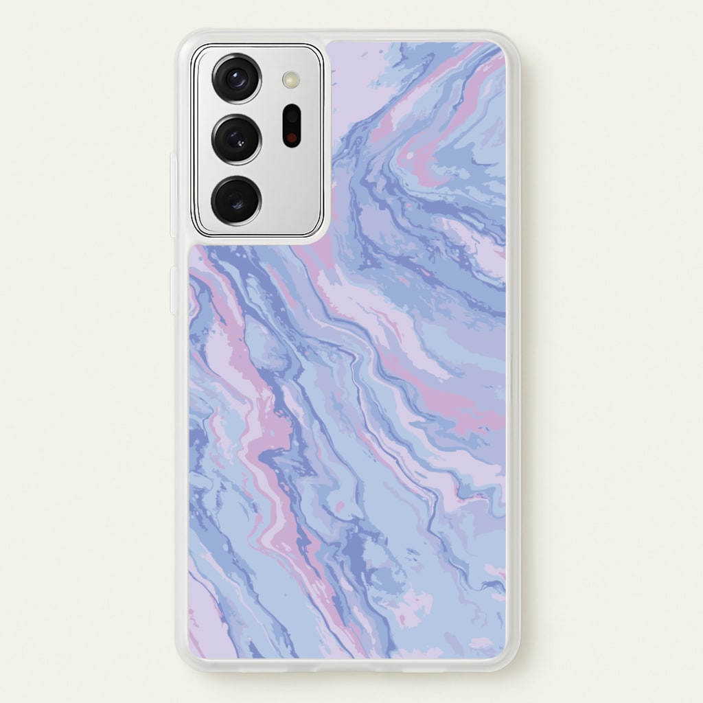 Purple Cloudy Marble - Marble Phone Case for Galaxy Note 20 Ultra